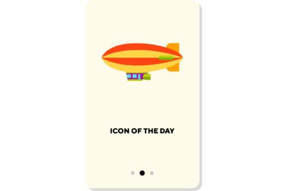 Air Transport Flat Vector Icon: Zeppelin Design and Applications