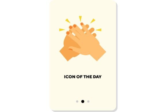 Applause Flat Icon: Human Palms, Clapping as a Universal Digital Signal