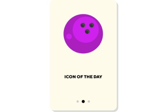 Bowling Equipment Flat Vector Icon: Bowl and Design Essentials
