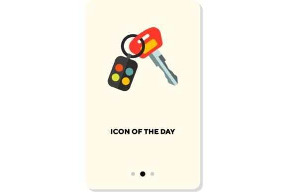 Car, Key & Family Vector Icons
