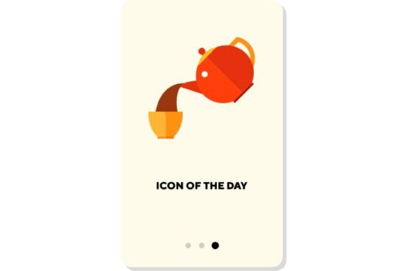 Coffee Pots Flat Vector Icon: Hot Cup Design