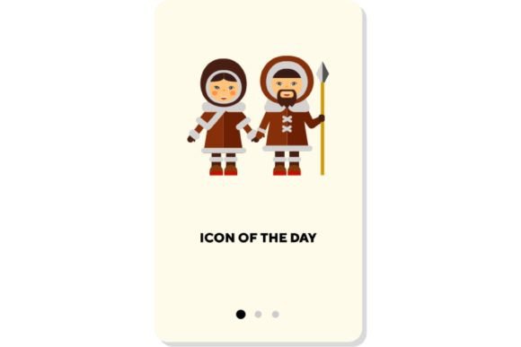 Ethnic Traditional Costumes Flat Icon