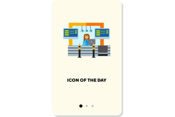 Flat Icons for Departure & Reception