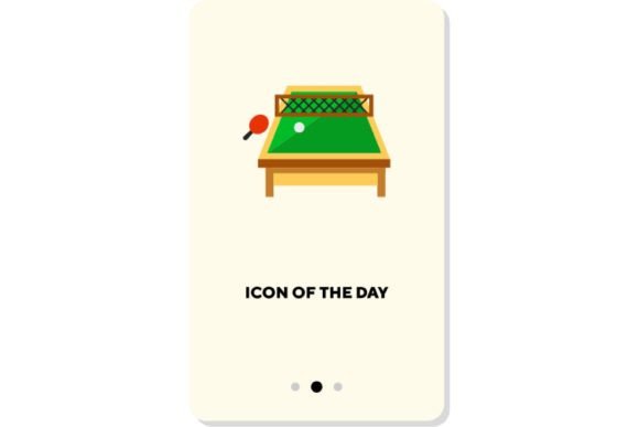 Integrating the Tennis Flat Icon. Racquet Table Isolated into Modern Digital Workflows