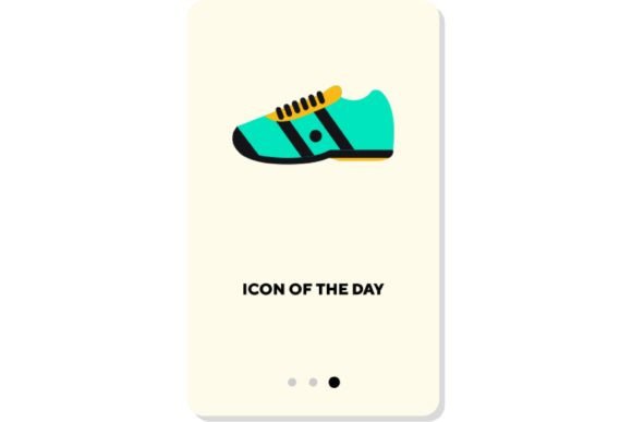 Sport Footwear Design Flat Vector Icon