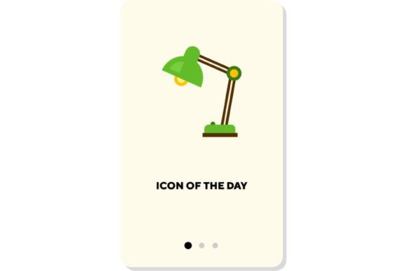 Studying Tools Flat Icon: Lamp Isolated