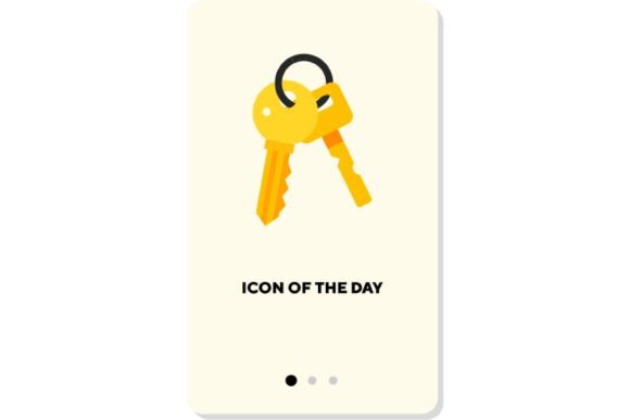 Understanding the Bunch of Keys Thin Flat Icon: Lock, House, and Safe Design Elements