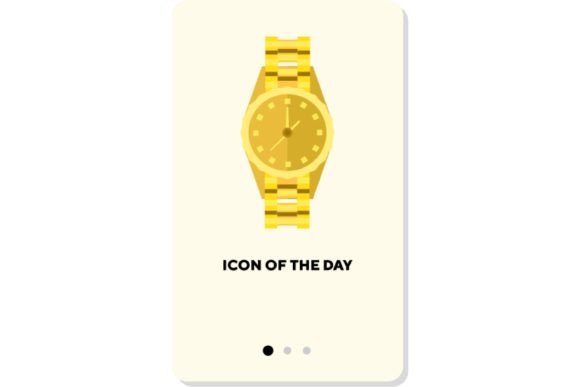 Understanding the Expensive Items Thin Flat Icon: Gold Wrist Watch for Digital Design
