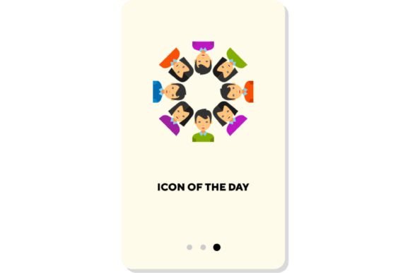 Working Together Flat Vector Icon Guide