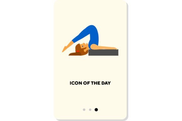 Yoga Pose Flat Icon: Balance & Body